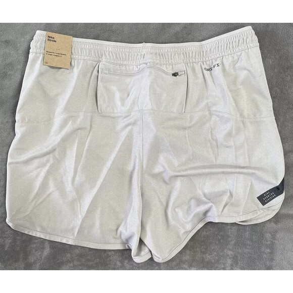 Nike Running Division Stride 4" Shorts Dri Fit Mens Large Beige FB6870-012 NEW - Picture 3 of 16